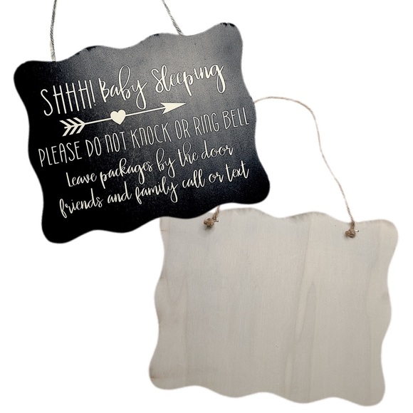 “Shhh baby sleeping” front door sign - Picture 7 of 8